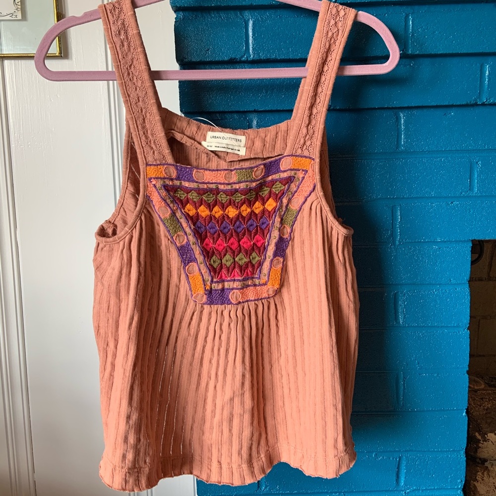 Urban Outfitters embroidered crop top